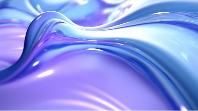 blue and purple water effects stock videos and royaltyfree footage, in the style of fluid shapes, yanjun cheng, realistic detailing, graceful curves, realistic forms, generate AI Art