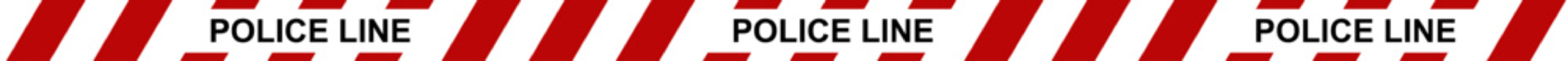 Dangerous Tape Pattern. CrimeLine: Abstract Police Tape. Vector Seamless Pattern