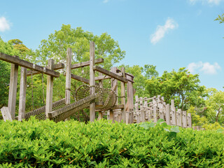 Naklejka premium 自然の中にある公園