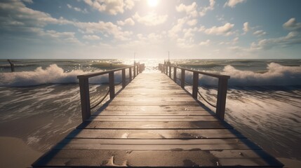 Fototapeta premium Jetty to the beach