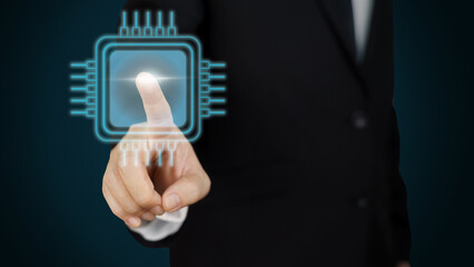 Business man checklist, Business man working with big data, businessman profressional working in cloud data.