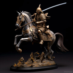 Fototapeta premium knight on horseback