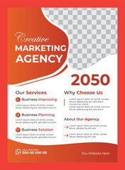 Corporate business flyer design template 