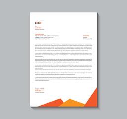 Letterhead template design business letterhead template design