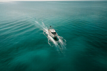 boat on the sea, ai generated