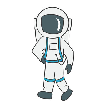 Hand Drwan Astronout Character