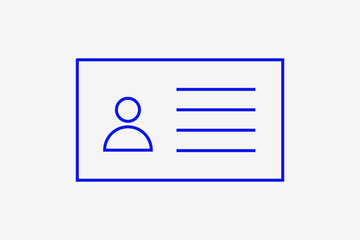 profile illustration in flat style design, vector icon.