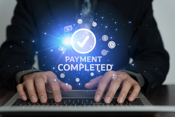 Pay online, QR codes to pay credit card bill after receiving document invoice online. payment, receive, paying electricity, digital payments, technology, scanning, financial transactions