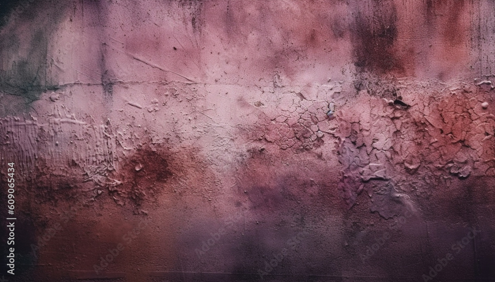 Poster rusty metal wall with textured pattern generated by ai