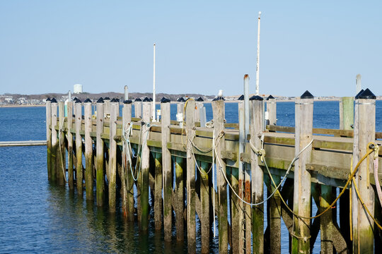 Fishing pier Provincetown Cape Cod MA USA