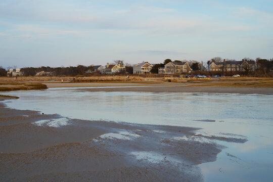 Scenic view of Paine&rsquo;s creek beach Cape Cod MA USA
