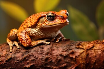 Obraz premium African Tree Toad frog African Tree Toad frogin the natural environment Generative AI