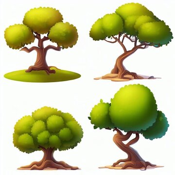 Set tree layout draving seasons