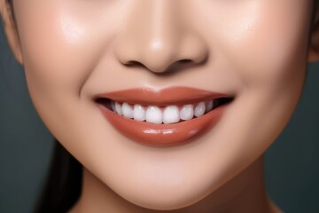 Fototapeta premium Beautiful Smile of a Healthy Asian Woman