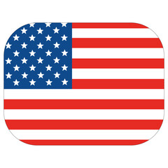 USA flag in rectangle design. United State of America flag in a rectangle design