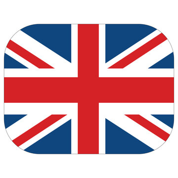 United Kingdom flag rectangle shape. Flag of UK in rectangle shape
