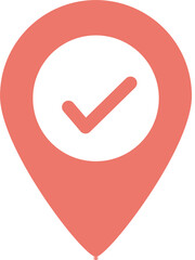 red pin mark location travel element