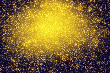 Abstract Blue Background with Gold stars, Christmas Golden lights Shining, Wallpaper