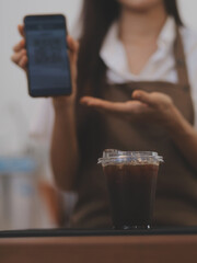 Barista Cafe Coffee Grinder Pour Professional Concept