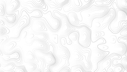Abstract white topography vector background. Line topography map design. The concept of conditional geographical pattern and topography.	