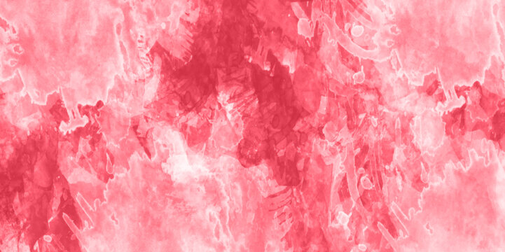 Abstract red watercolor splash stroke background. Watercolor background, red color.  abstract texture paint on canvas, red color on a background of strokes.