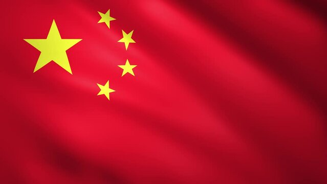 China flag waving in the wind