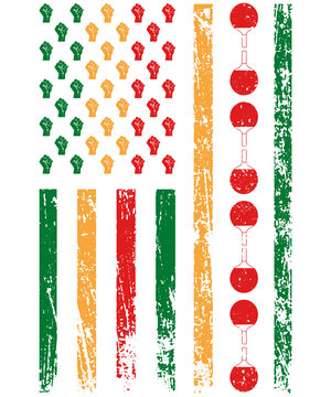 American Sports Flag Black Juneteenth Table Tennis