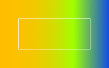 Abstract gradient background with white border frame for add text to presentation, poster, advertising, texture and modern colorful wallpaper.
