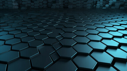 Abstract background made of hexagons. generative ai