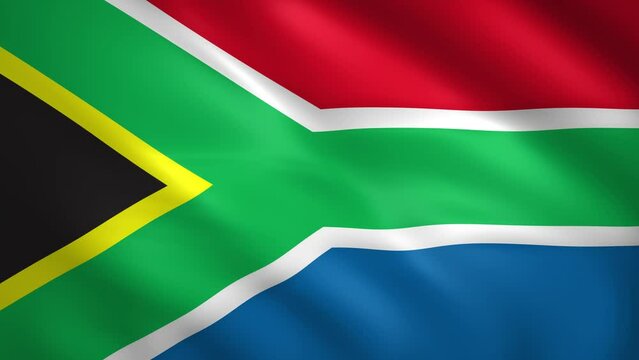 Rwanda flag waving in the wind