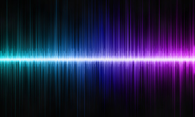 Blue digital sound wave background,