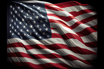 Fototapeta premium American labor day composition with flat design, Labour Day. Generative Ai