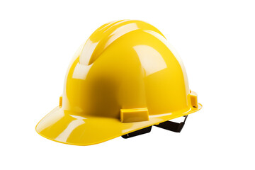 Fototapeta premium Construction hat isolated transparency background. Generative AI