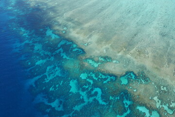 Fototapeta na wymiar Luftbild Großes Barriereriff in Australien