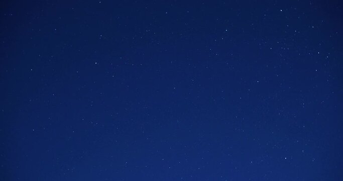 Starfall On Blue Sky Background