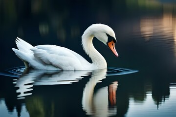 Fototapeta premium beautiful swan