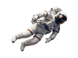 Foto op Plexiglas Astronaut in a space suit isolated on white or transparent background, png © Medard
