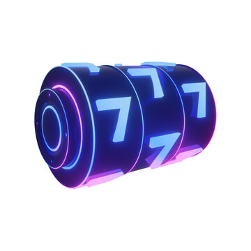 Neon slot machine casino