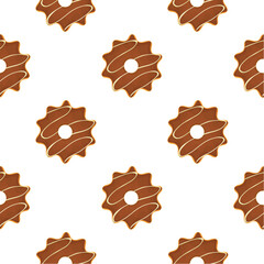 Pattern homemade cookie different taste in pastry biscuit
