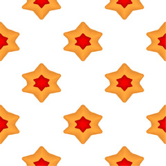 Pattern homemade cookie different taste in pastry biscuit