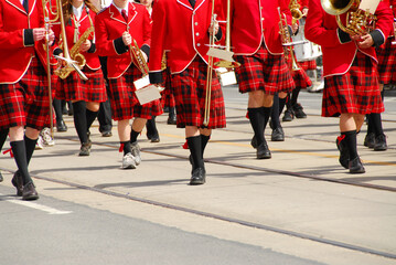 Marching band at parade