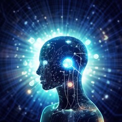 Obraz premium Generative AI AI learning and business artificial intelligence modern
