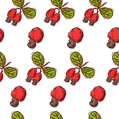 Cashew seamless pattern 