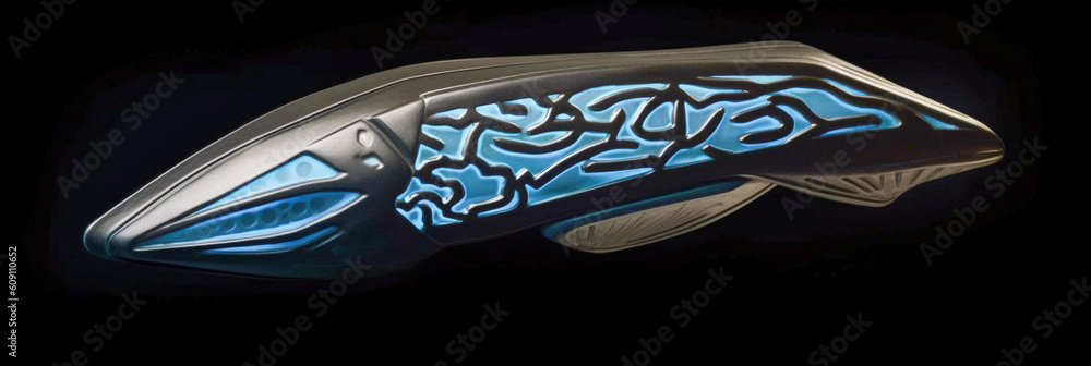 Poster alien vehicle view - generative ai