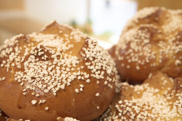 Salted Bread.  Shallow DOF.