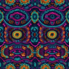 Crochet ayahuasca digital Paper, seamless ayahuasca pattern, seamless crochet psychedelic texture, seamless crochet pattern,  trippy knitting pattern.