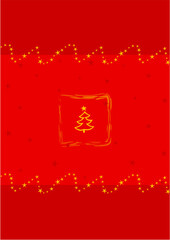 Fototapeta na wymiar Christmas card illustration