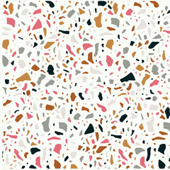 Terrazzo background pattern design,Vector terrazzo texture. Modern surface abstract seamless pattern. Granite background	