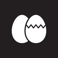 egg icon simple design art eps 10