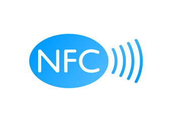 Contactless Nfc Wireless Pay Sign Logo. Nfc Payment Vector Concept.